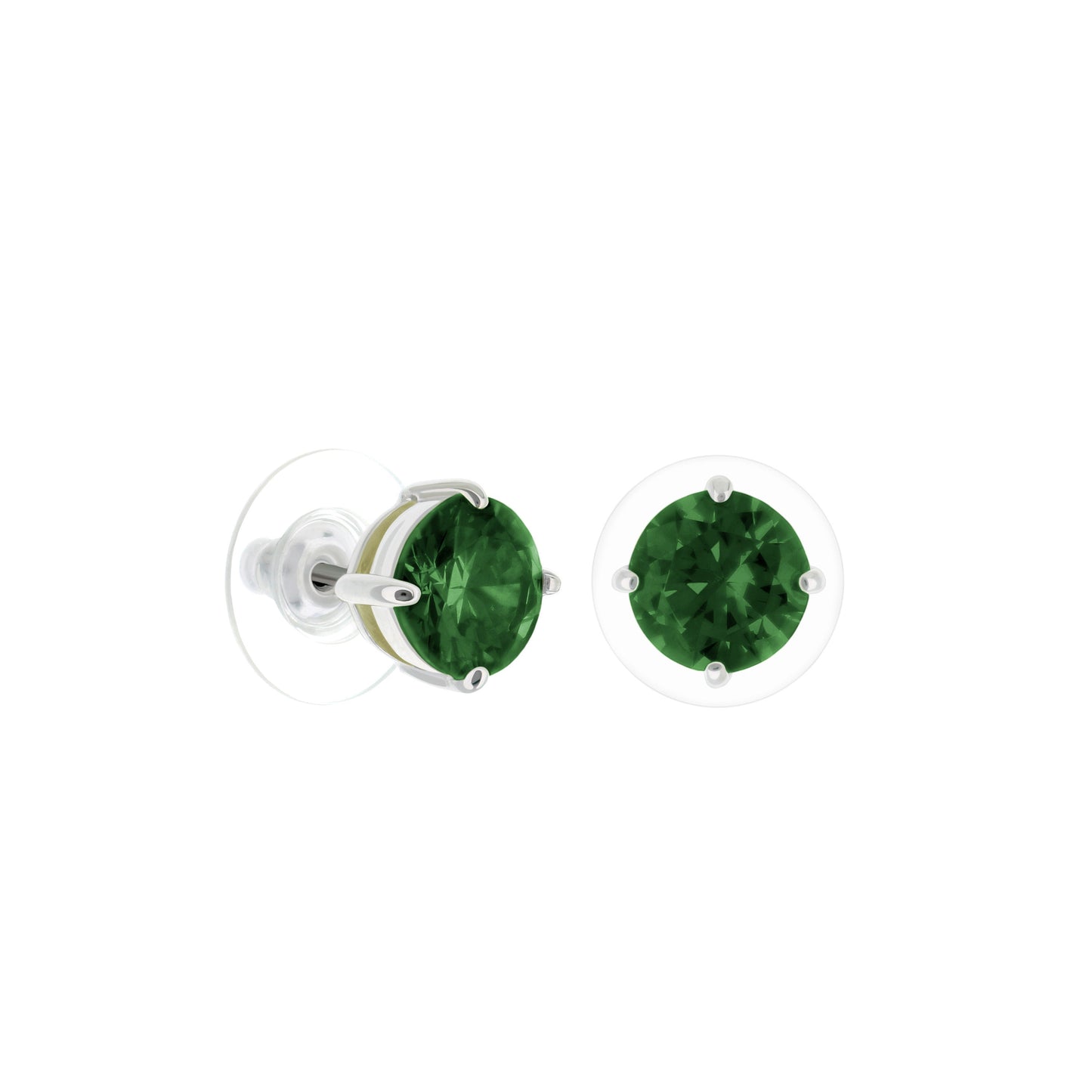 925 Stud Earrings 2 Ct