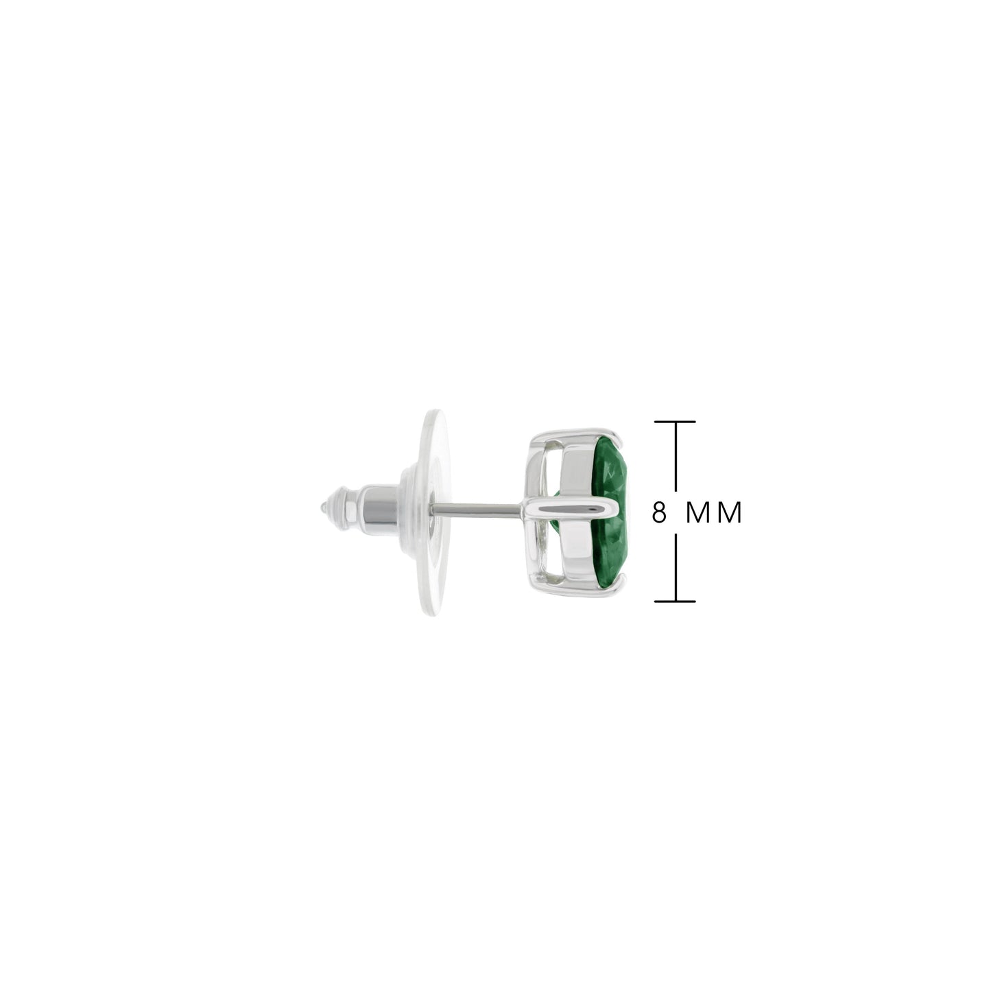 925 Stud Earrings 2 Ct