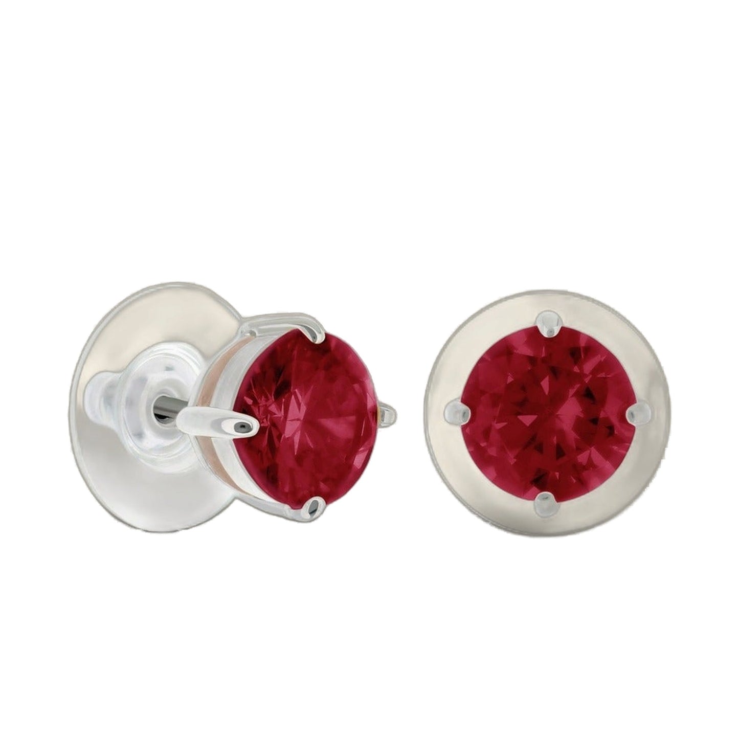 925 Stud Earrings 2 Ct
