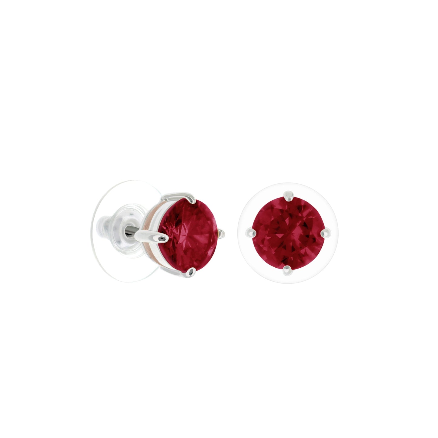 925 Stud Earrings 2 Ct