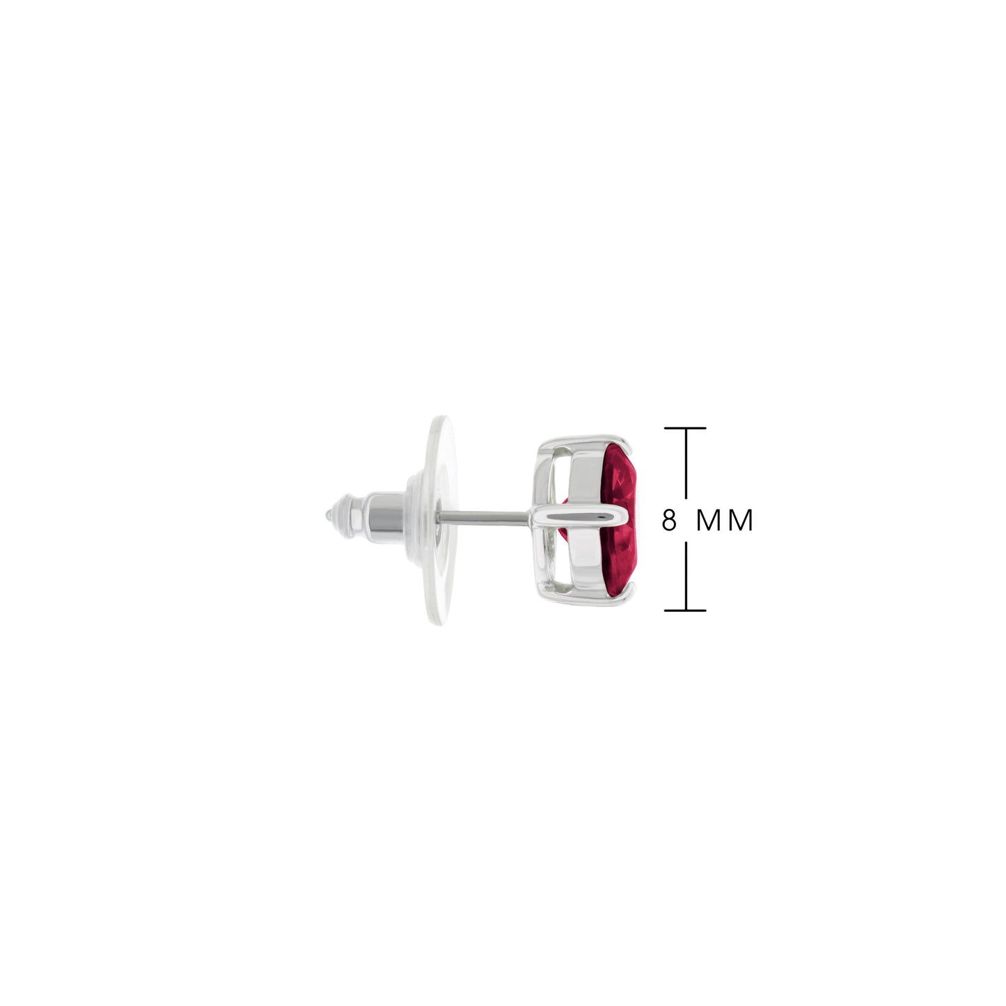 925 Stud Earrings 2 Ct