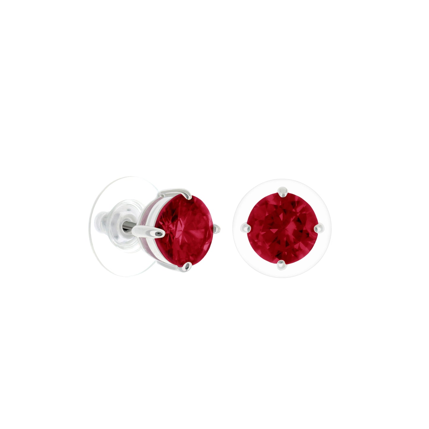925 Stud Earrings 2 Ct