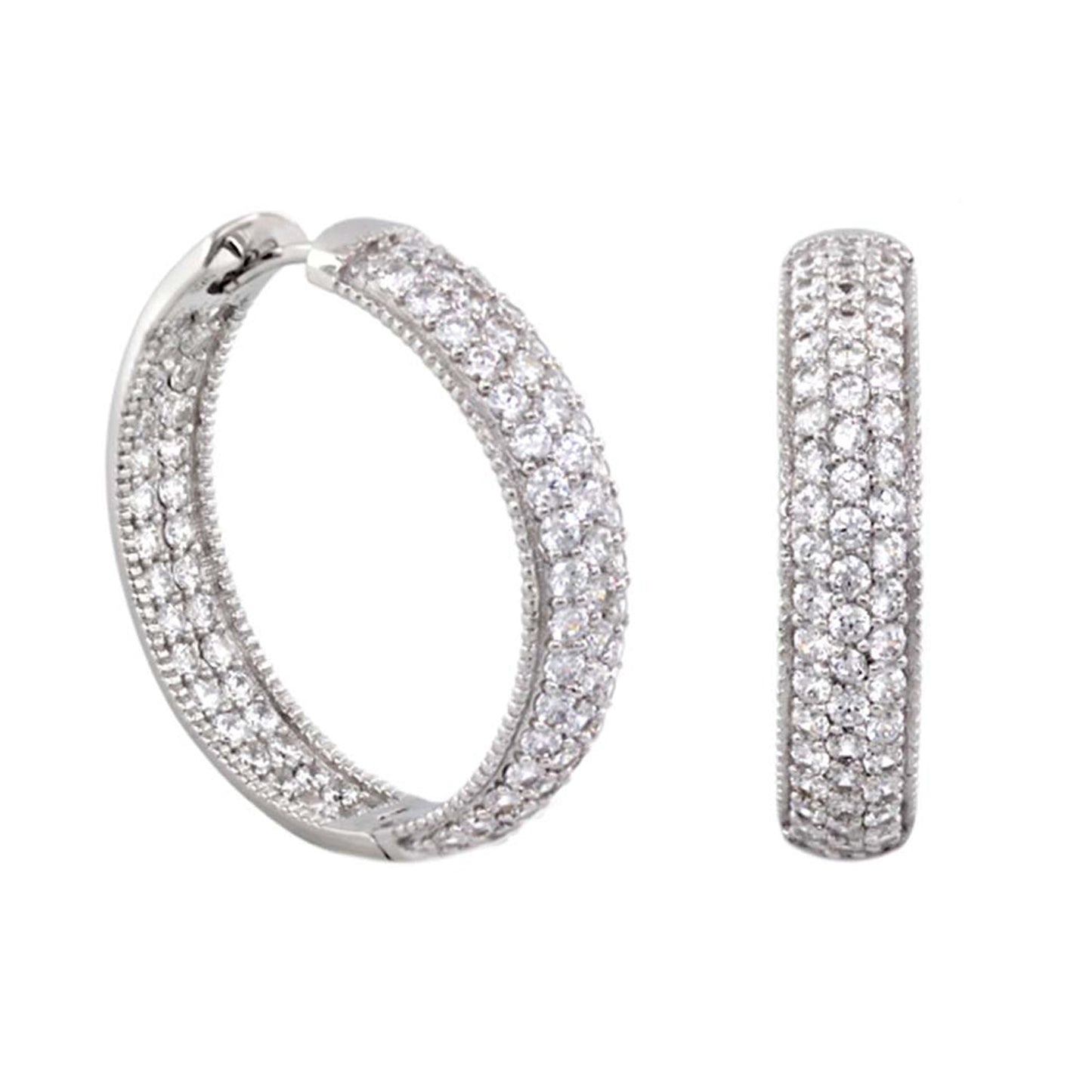 Glamour Pave .925 Earrings
