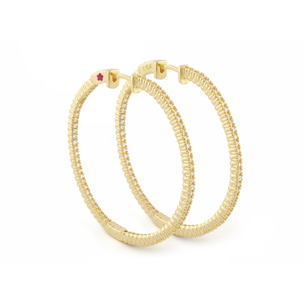 Glamour Pave Earrings .925