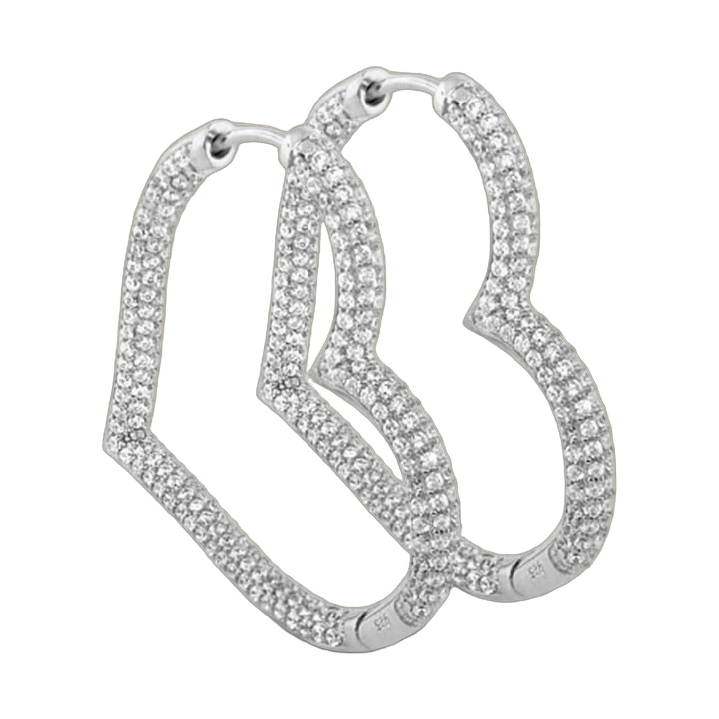 Glamour Pave 925 Earrings