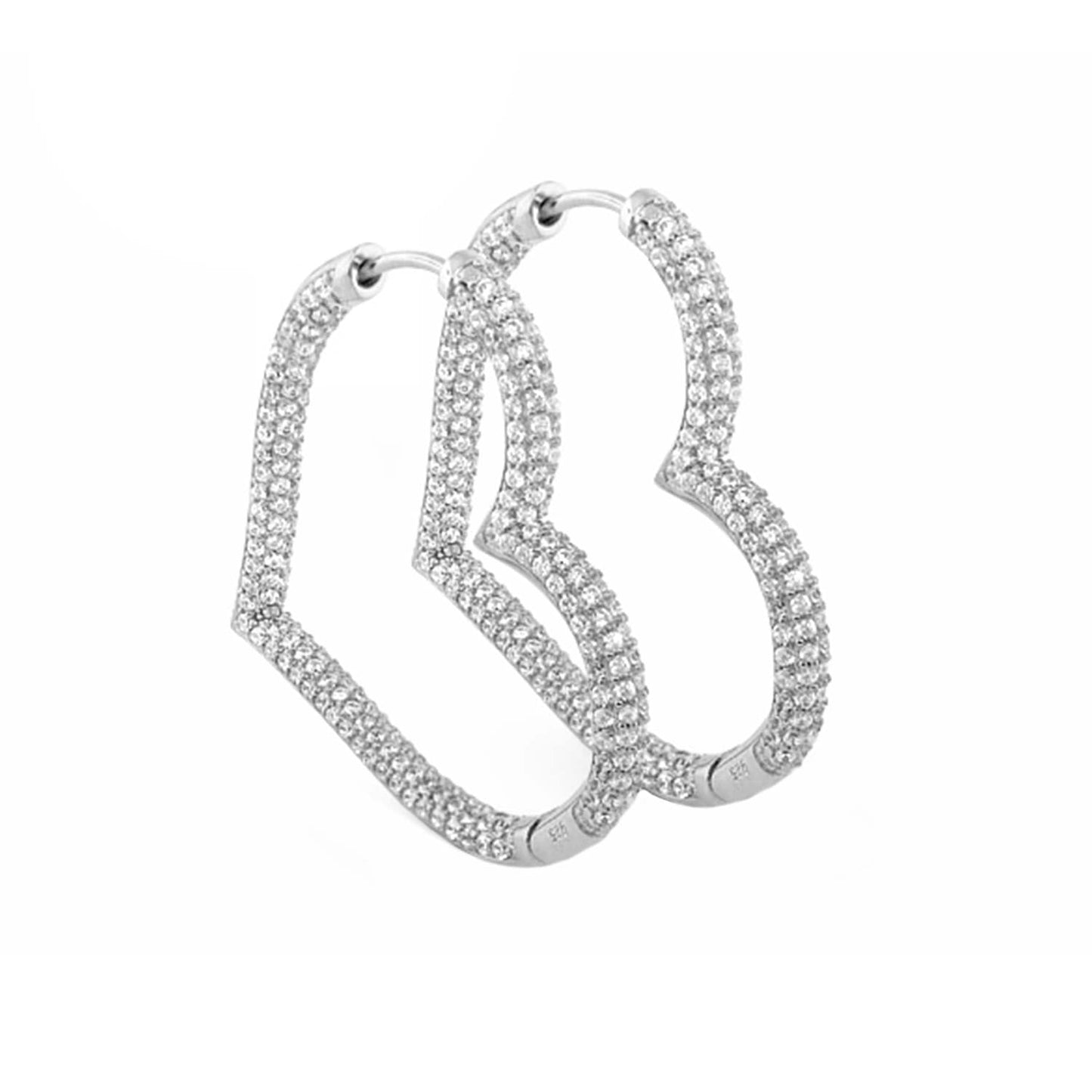 Glamour Pave 925 Earrings