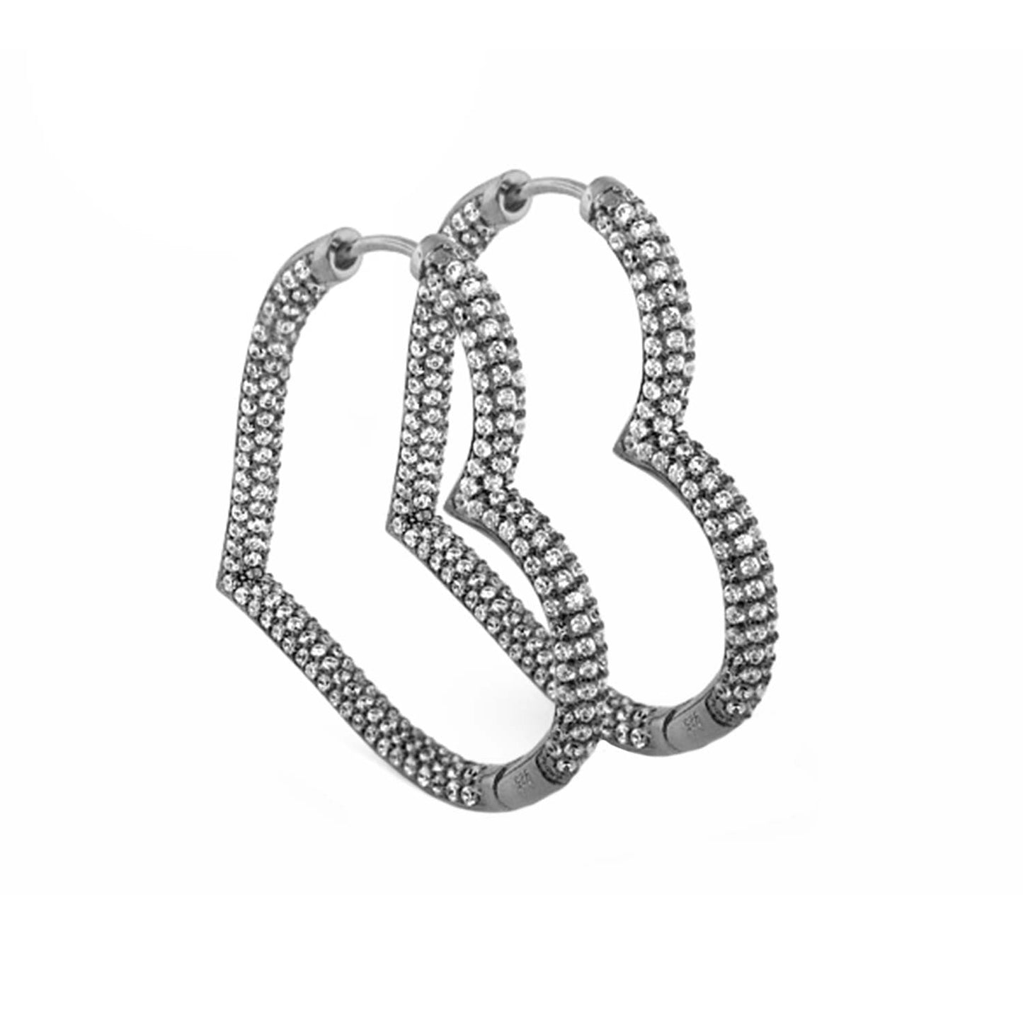 Glamour Pave 925 Earrings
