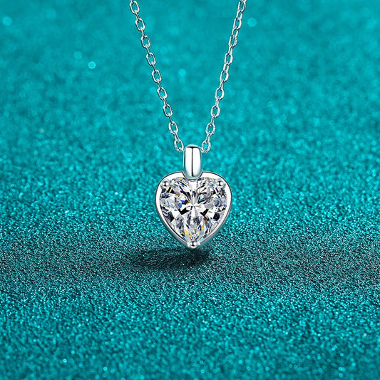 2 Carat Sparkala™ 925 Sterling Silver Heart Shape Necklace