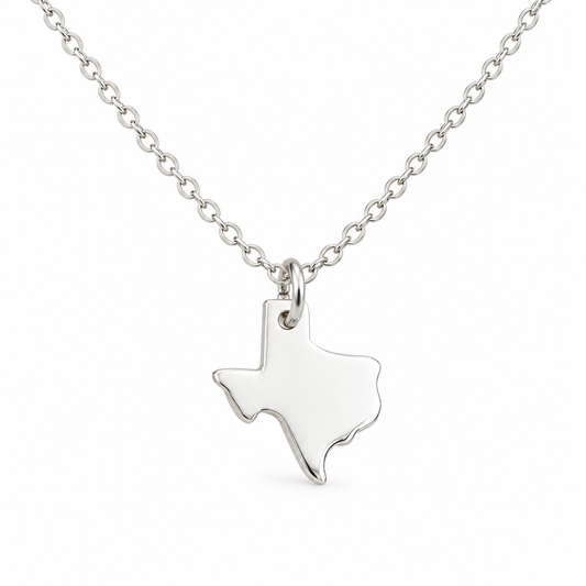 Tiny Texas State Necklace