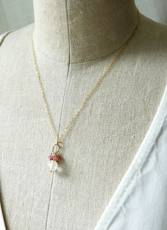 Mystic Quartz Necklace | Petite Pendant Necklace