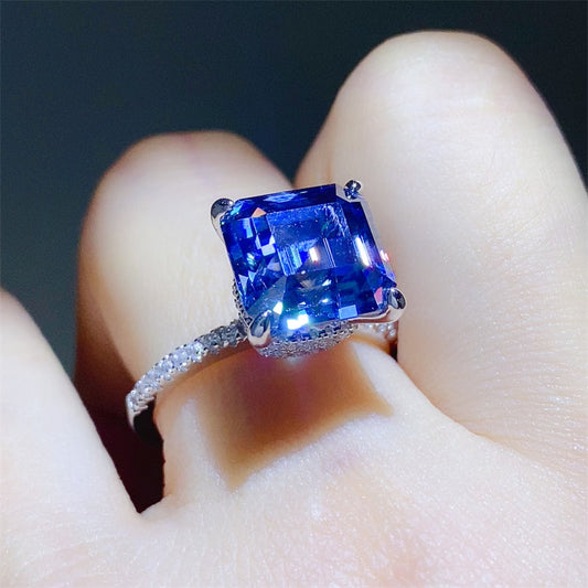 5 Carat Blue Sparkala™ Sterling Silver Ring