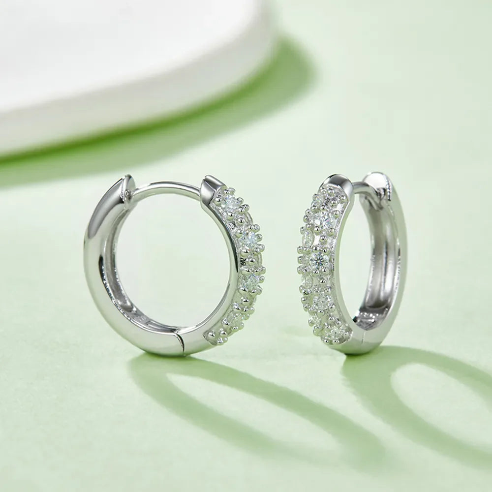 Sparkala™ 925 Sterling Silver Huggie Earrings