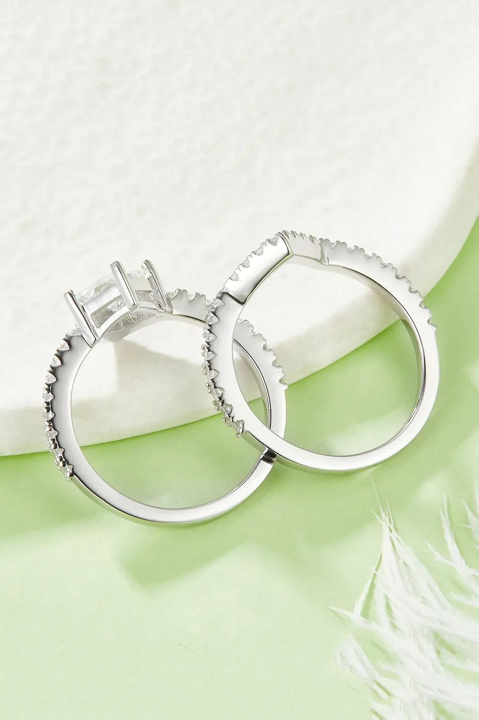 1 Carat Sparkala™ 925 Sterling Silver Double Layered Ring