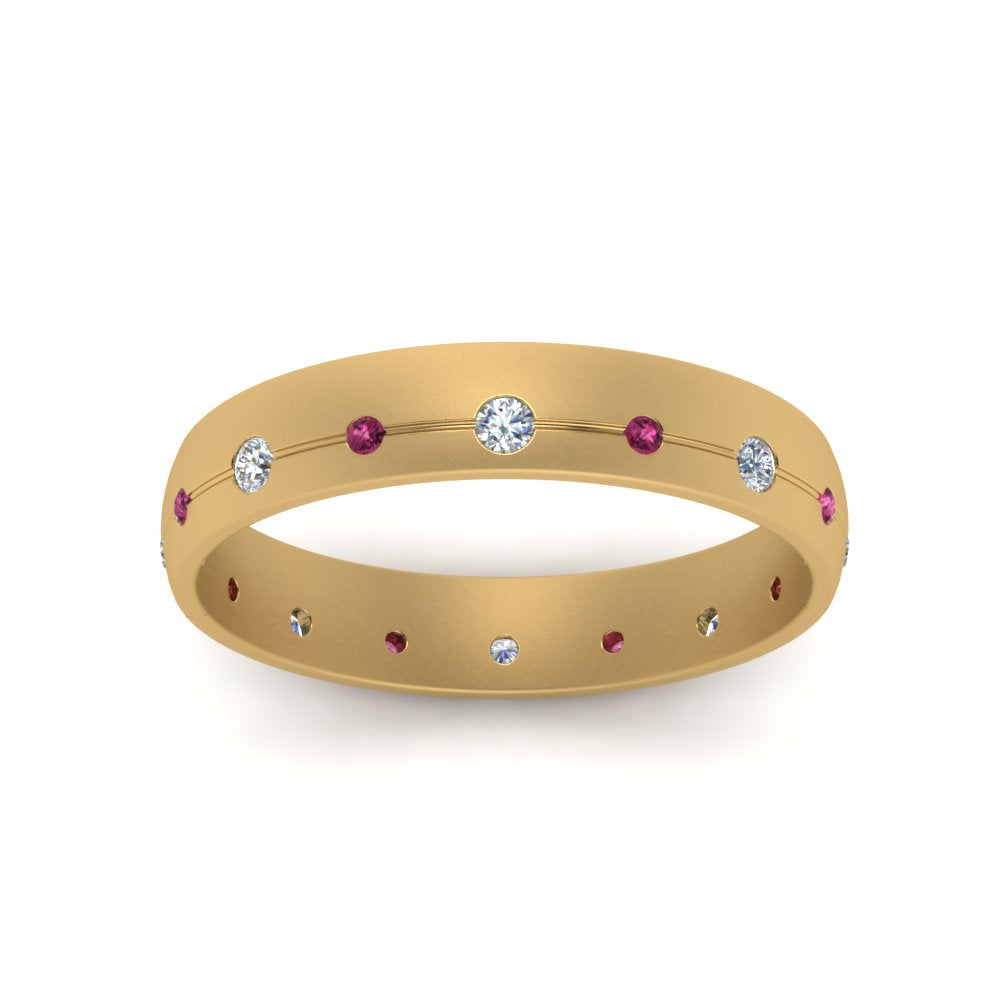 Flush Set Diamond Wedding Band