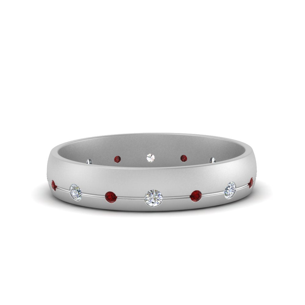 Flush Set Diamond Wedding Band