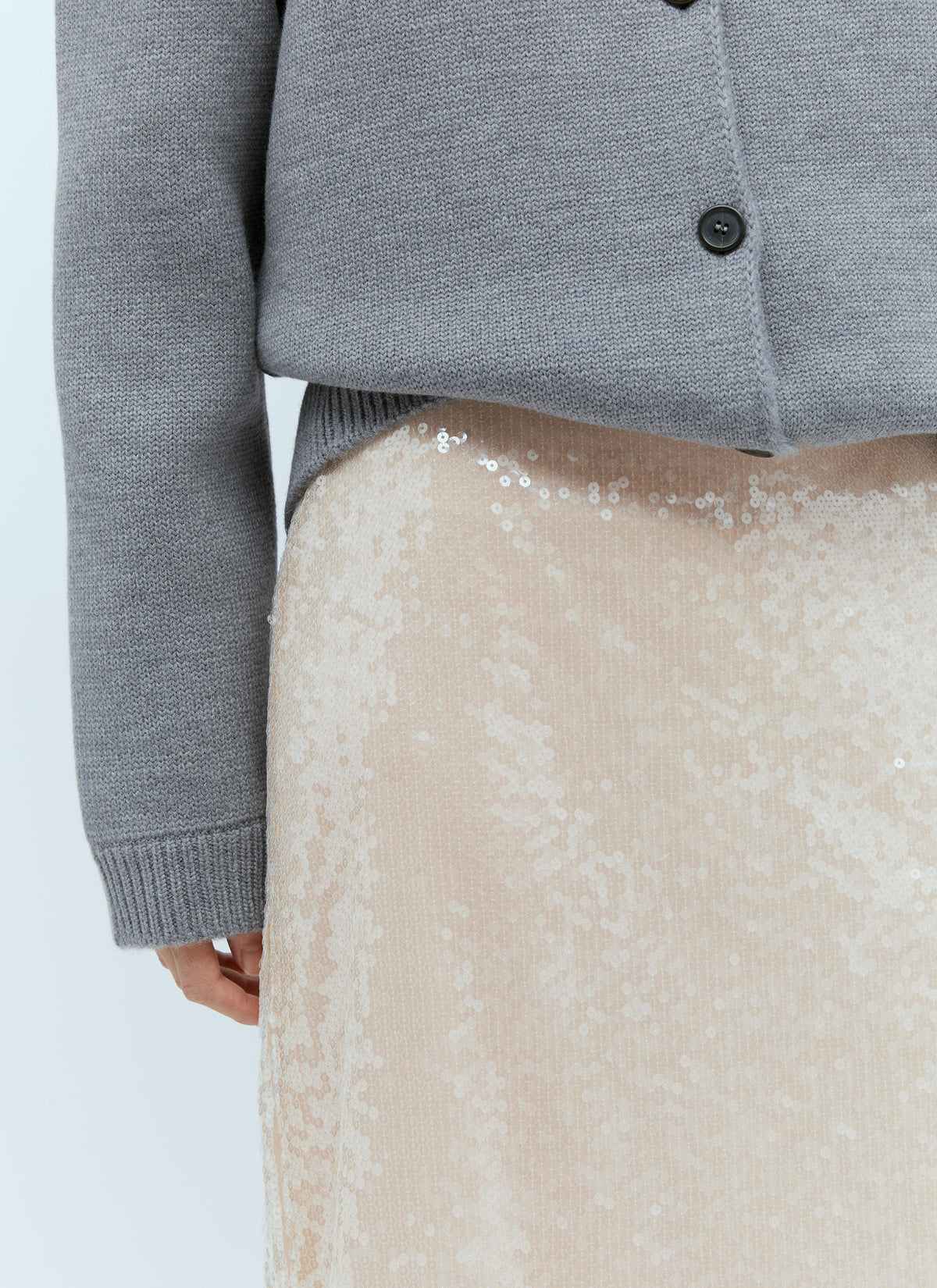 Gucci Women Sequin-Embroidered Tulle Skirt