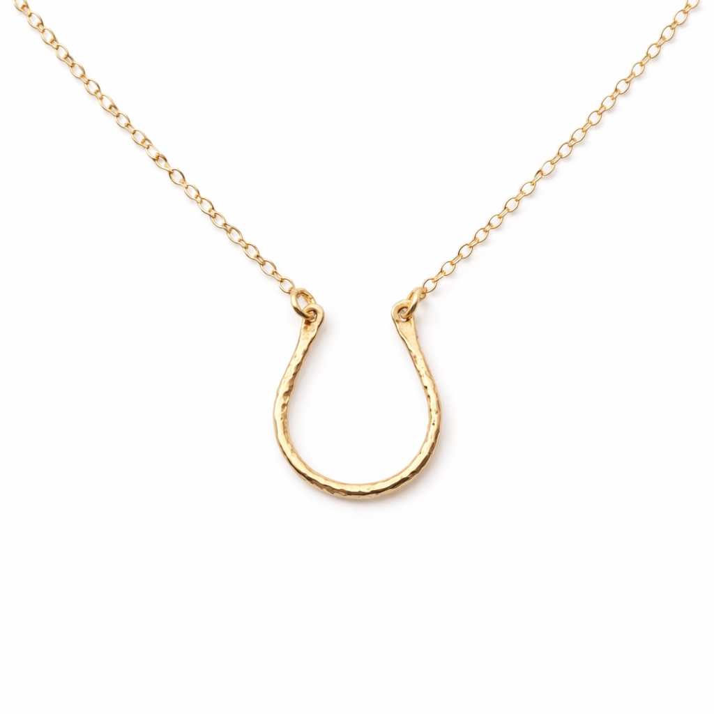 Gold Filled Horseshoe Necklace