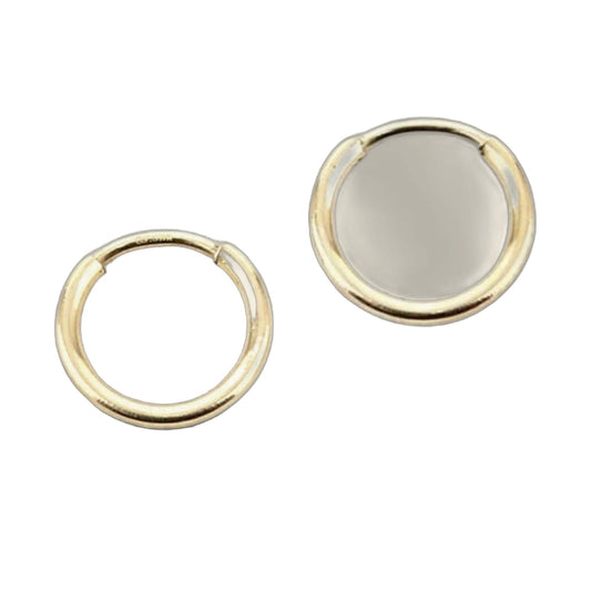 14k Yellow Gold Filled Hoop Earrings 10 Mm