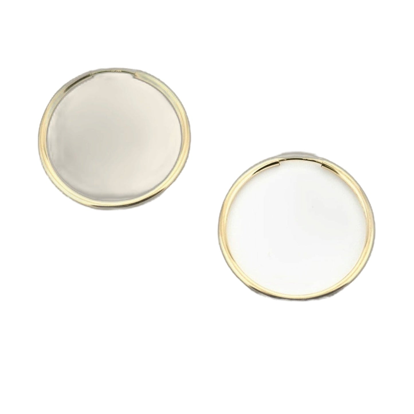 14k Yellow Gold Filled Hoop Earrings 24 Mm