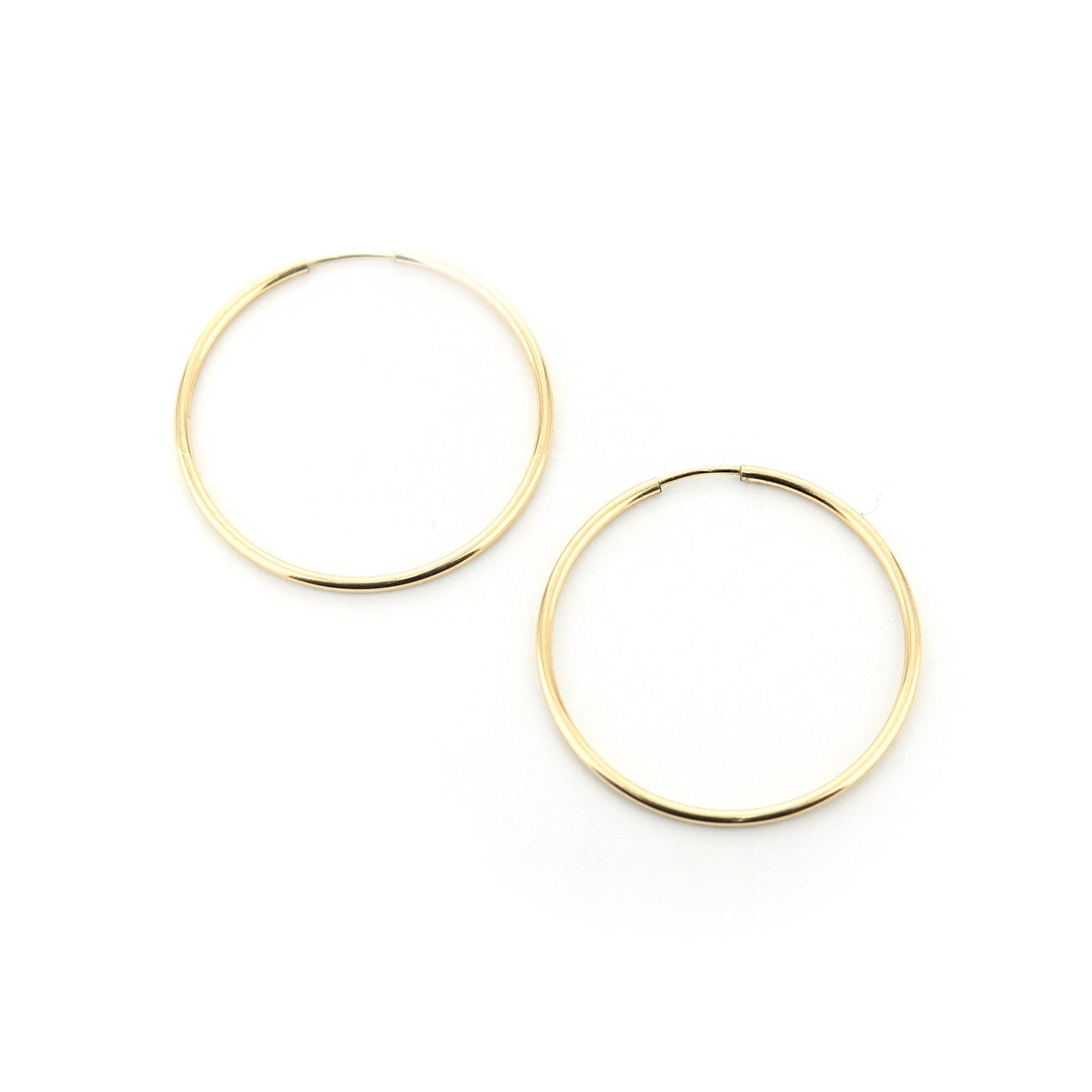 14k Yellow Gold Filled Hoop Earrings 30 Mm