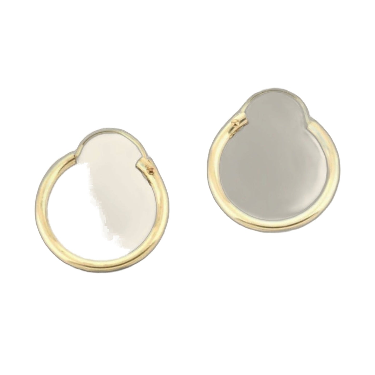 14k Yellow Gold Filled Hoop Earrings 12 Mm