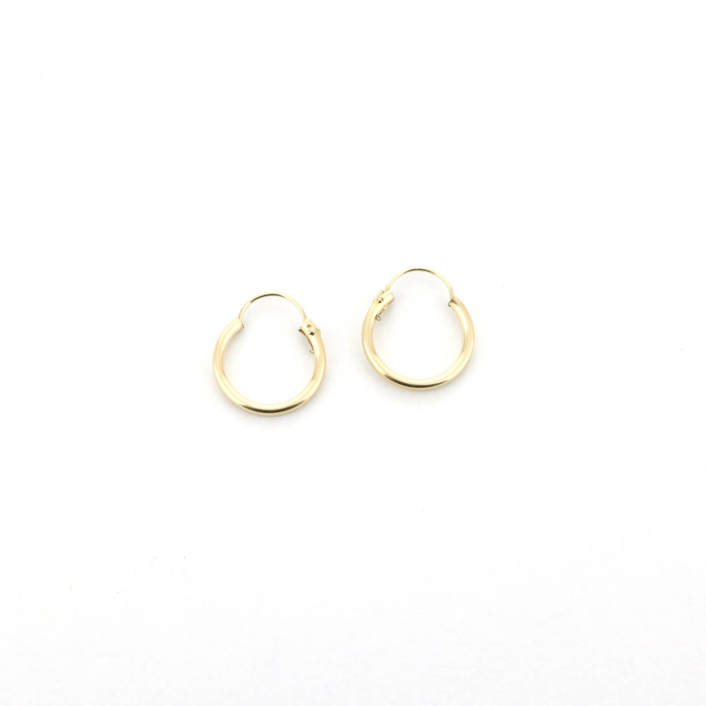 14k Yellow Gold Filled Hoop Earrings 12 Mm