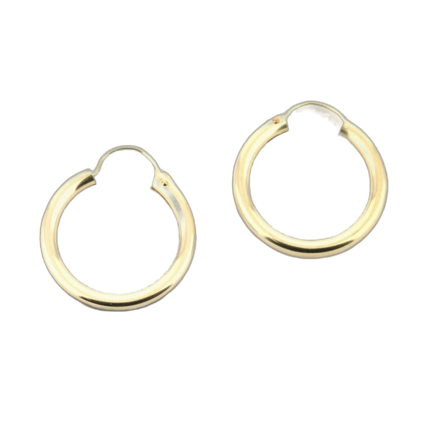 14k Yellow Gold Filled Hoop Earrings 18 Mm