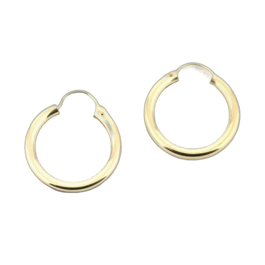 14k Yellow Gold Filled Hoop Earrings 18 Mm