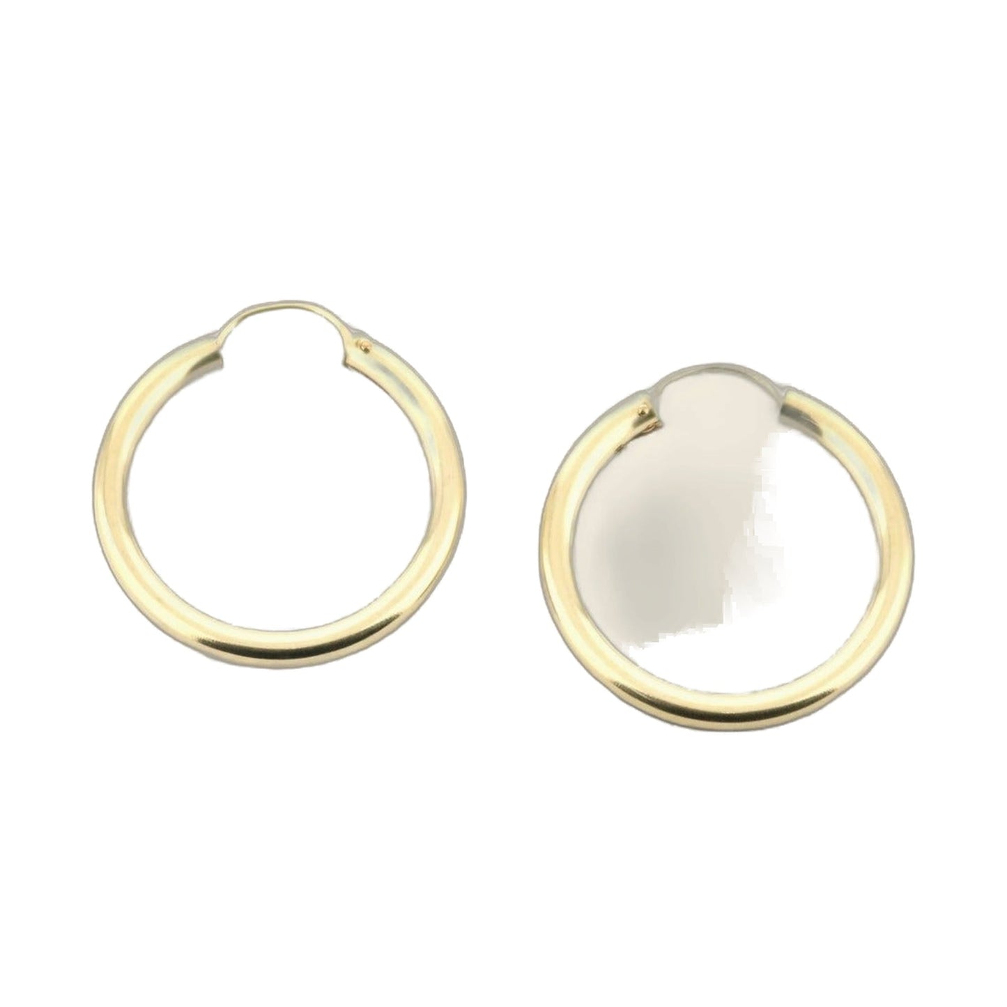 14k Yellow Gold Filled Hoop Earrings 22 Mm