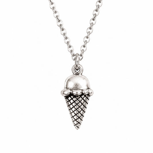 Sterling Silver Ice Cream Necklace