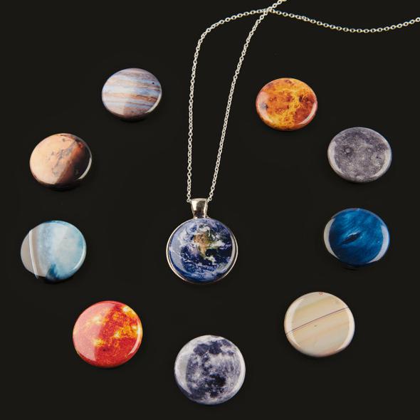 Interchangeable Solar System Necklace
