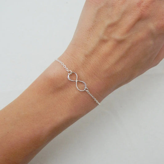 Sterling Silver Infinity Bracelet – Simple & Minimal Everyday Jewelry