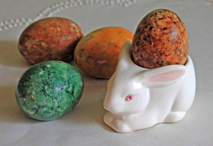 Easter Accessories by Department 56. Three Topiaries with Bird Figurine. Collectibles.