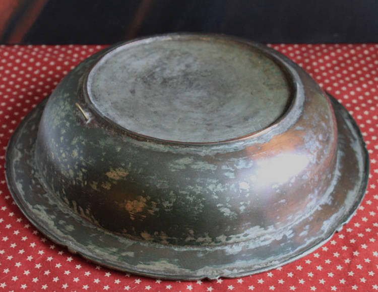 Hand Pounded Copper Bowl Indian Craft  Large Bowl