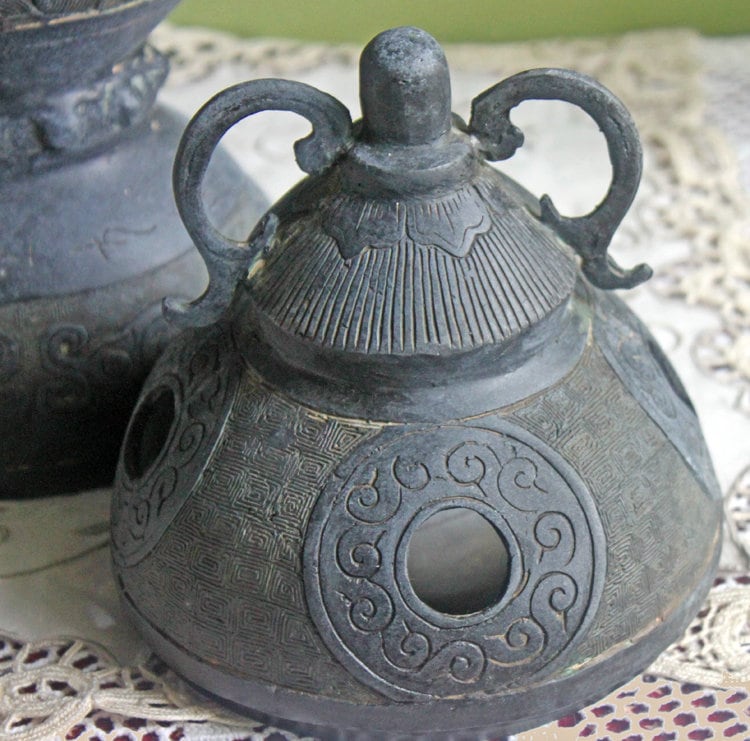 Antique Bronze Incense Burner. Asian Ritual Vessel. 18th-19th Century China Large Incense Burner in Shape of Bird. Museum Quality Artifact.