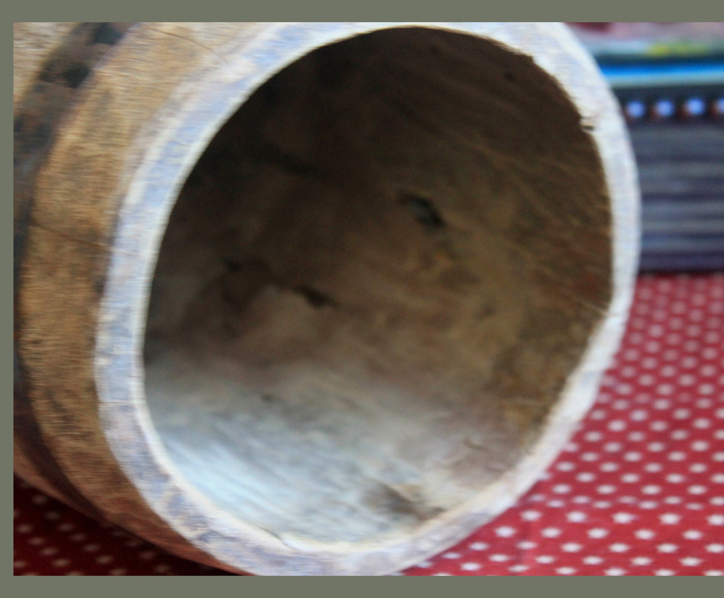 Antique Hand Made Wood Barrel for Rustic Home Decor