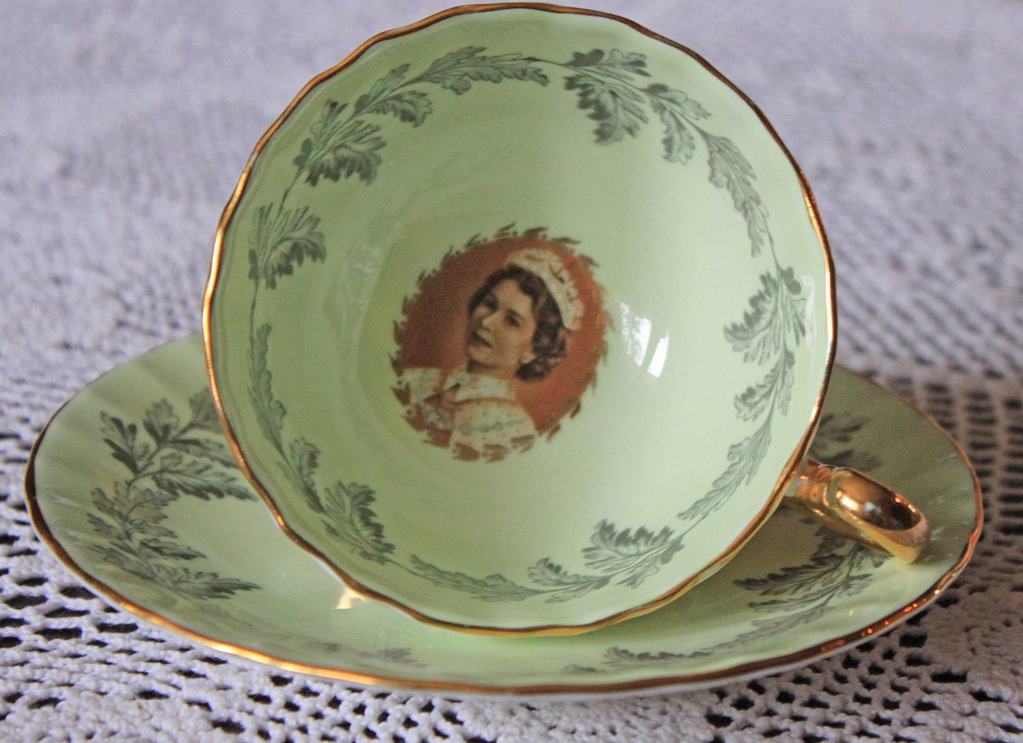 Antique Tea Cup and Saucer by Aynsley, England