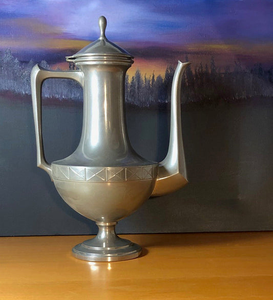 Vintage Pewter Tea or Coffee Pot.