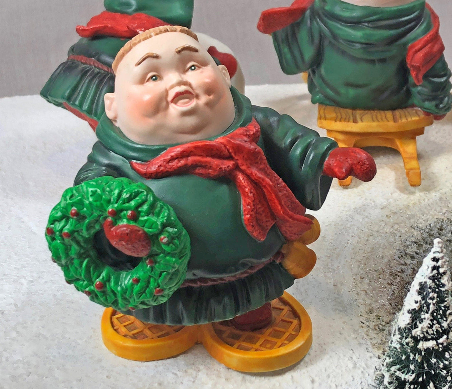 Department 56 Monks Christmas Figurines. Set of Three Merry Makers / Sebastian / Sigmond / Solomon.