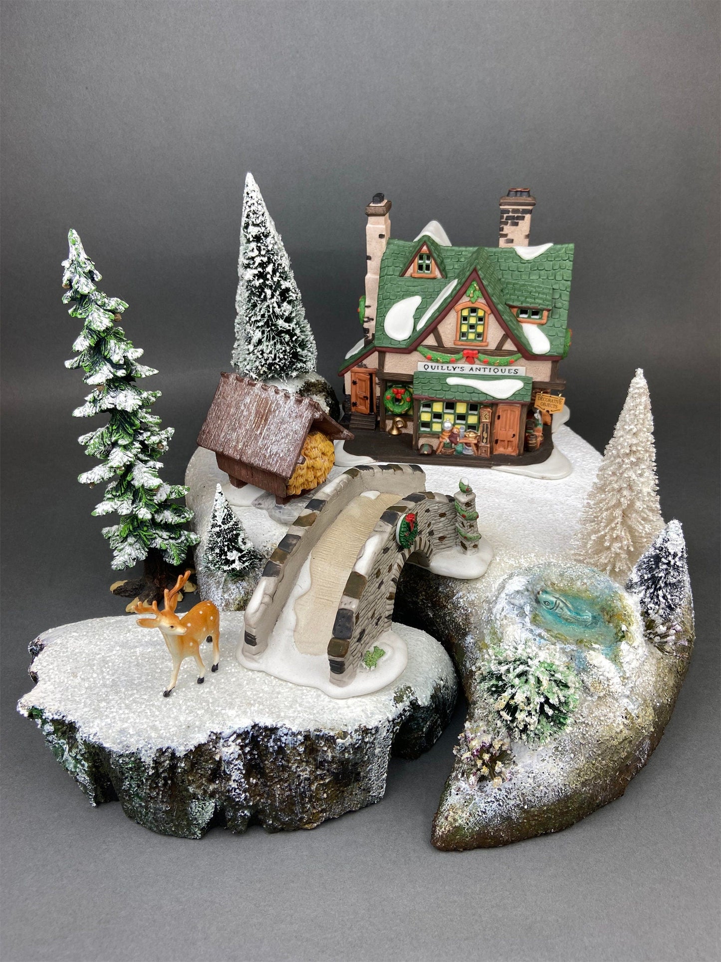 Christmas Village House by Department 56. New England Village Series. Illuminated Nicholas Nickleby Cottage.