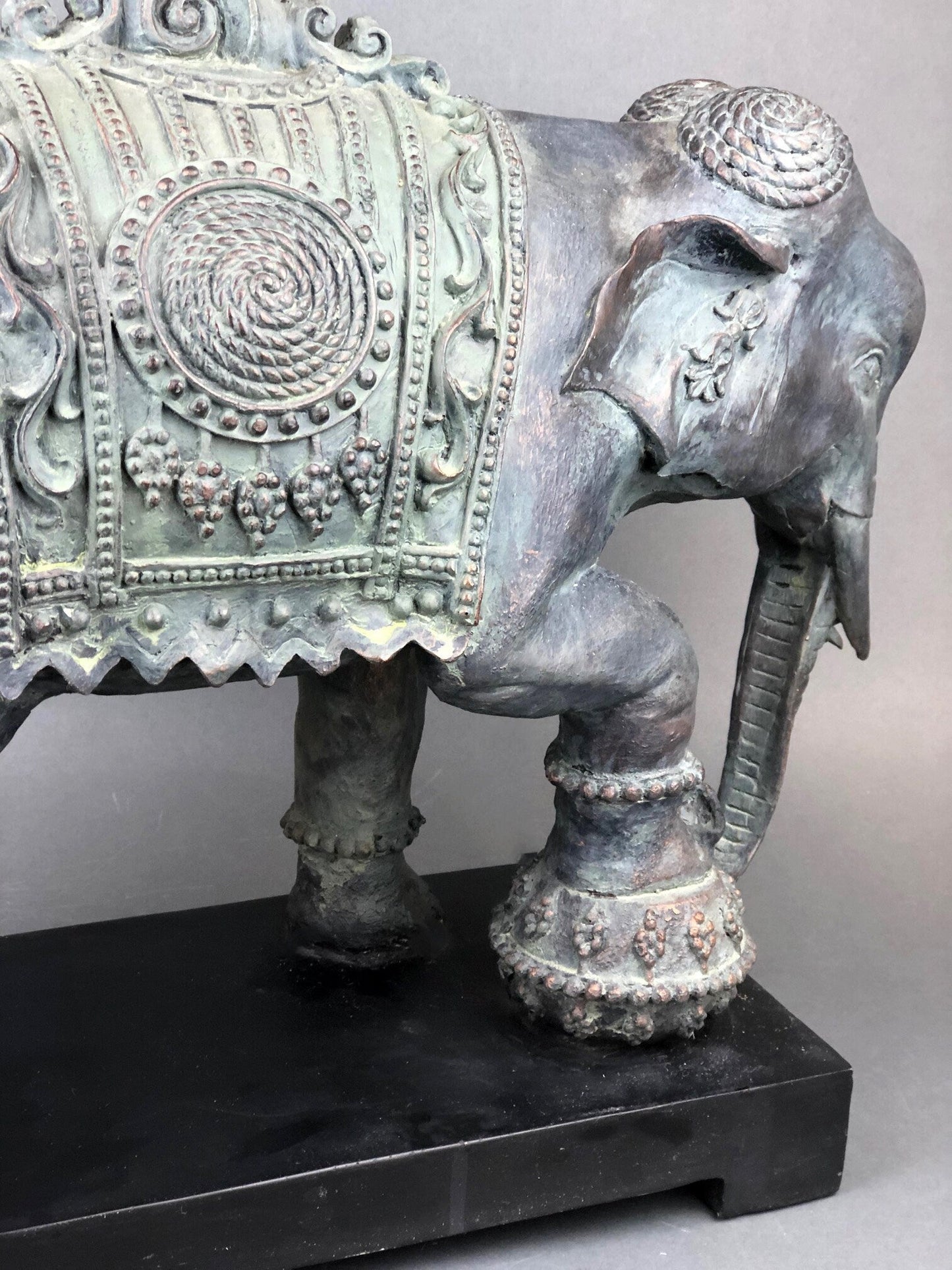 Large Elephant Statue, Elephant Sculpture Made of Resin. Elephant for Elegant Home Decor. Indian Art Elephant.