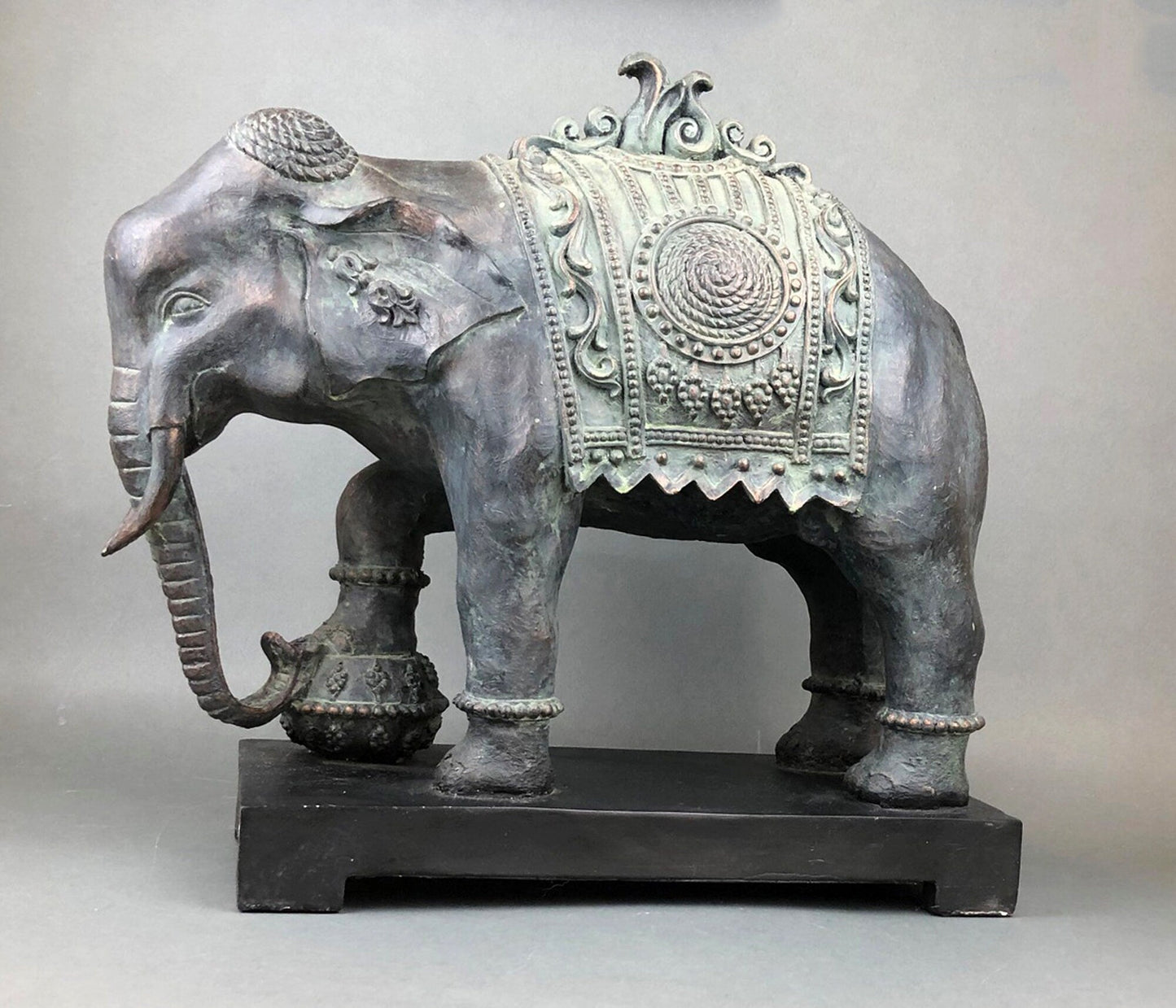 Large Elephant Statue, Elephant Sculpture Made of Resin. Elephant for Elegant Home Decor. Indian Art Elephant.