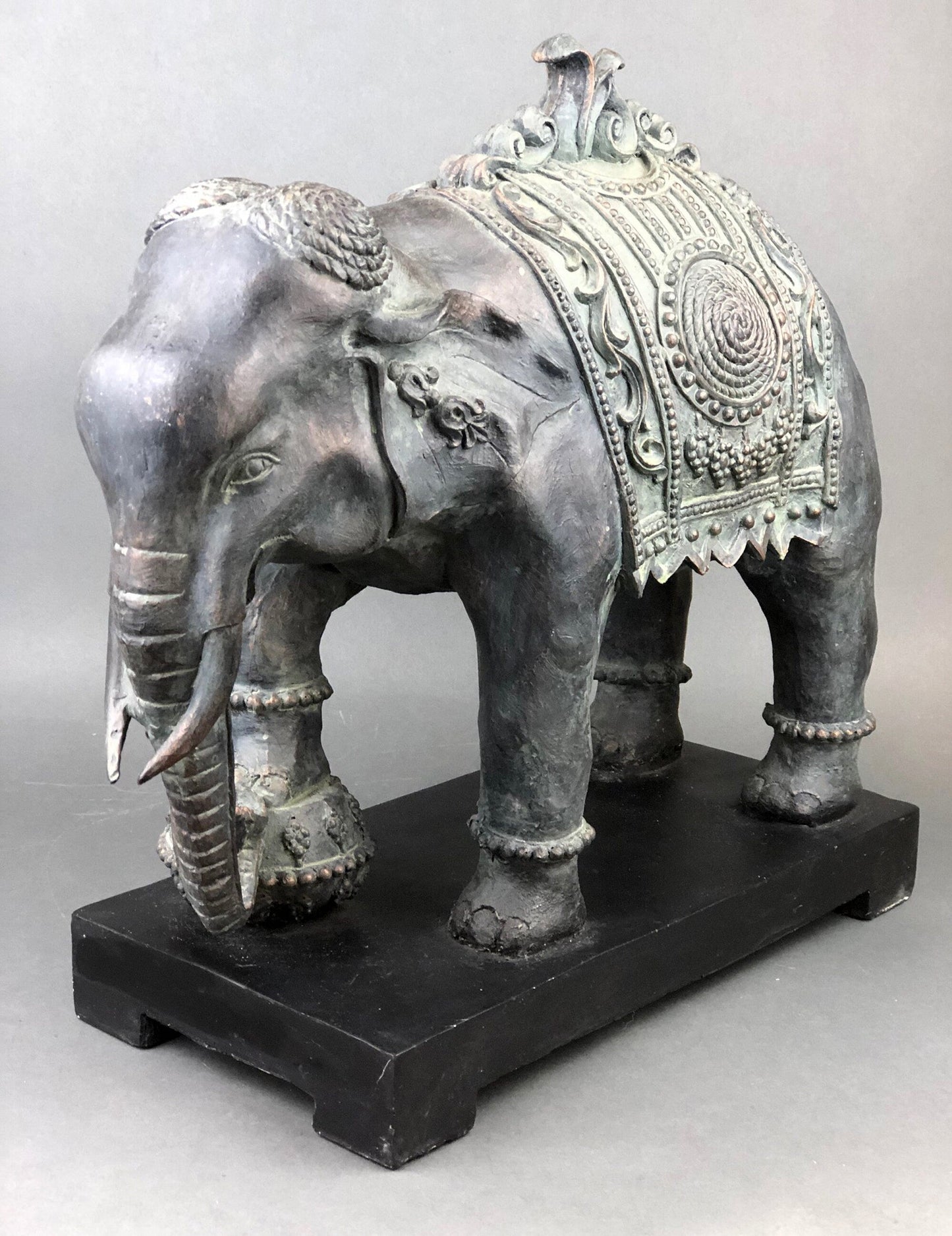 Large Elephant Statue, Elephant Sculpture Made of Resin. Elephant for Elegant Home Decor. Indian Art Elephant.