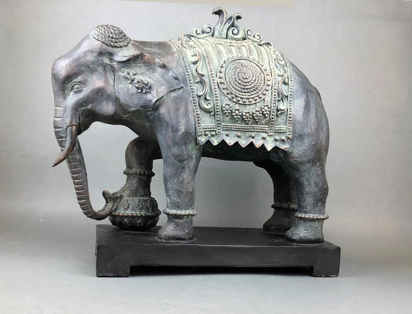 Large Elephant Statue, Elephant Sculpture Made of Resin. Elephant for Elegant Home Decor. Indian Art Elephant.