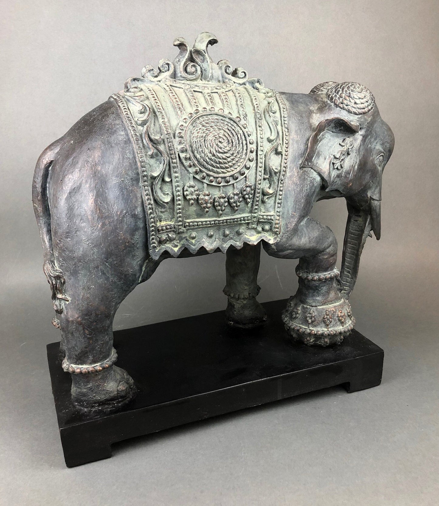 Large Elephant Statue, Elephant Sculpture Made of Resin. Elephant for Elegant Home Decor. Indian Art Elephant.