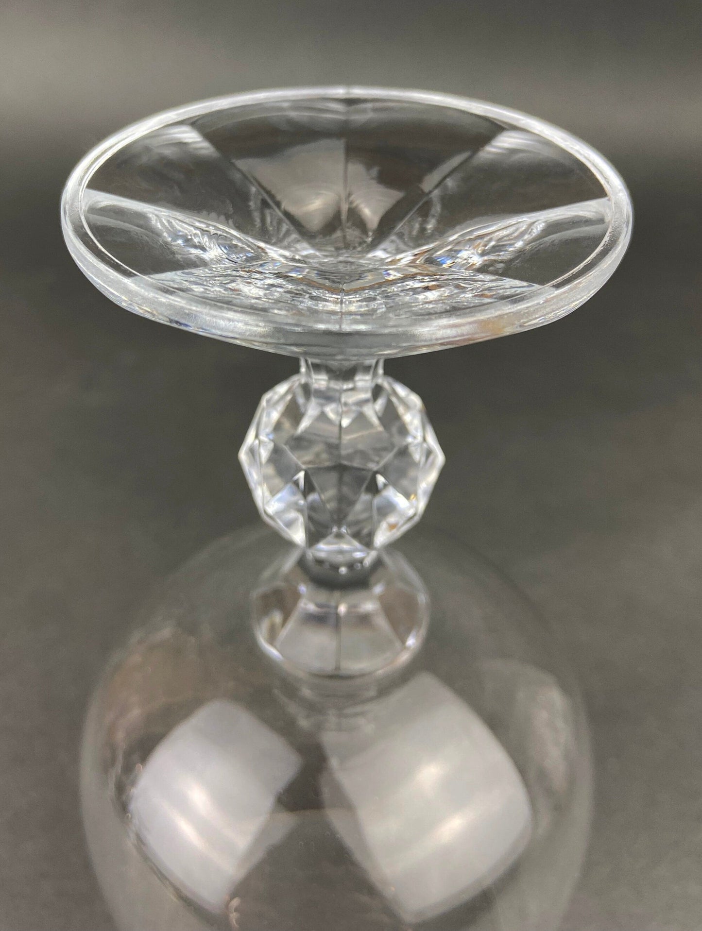 Vintage Crystal Wine or Juice Goblets.  Bohemia Crystal by Crystal-ex.  Queen's Lace Motif.  Set of Six Etched Stem Glasses.