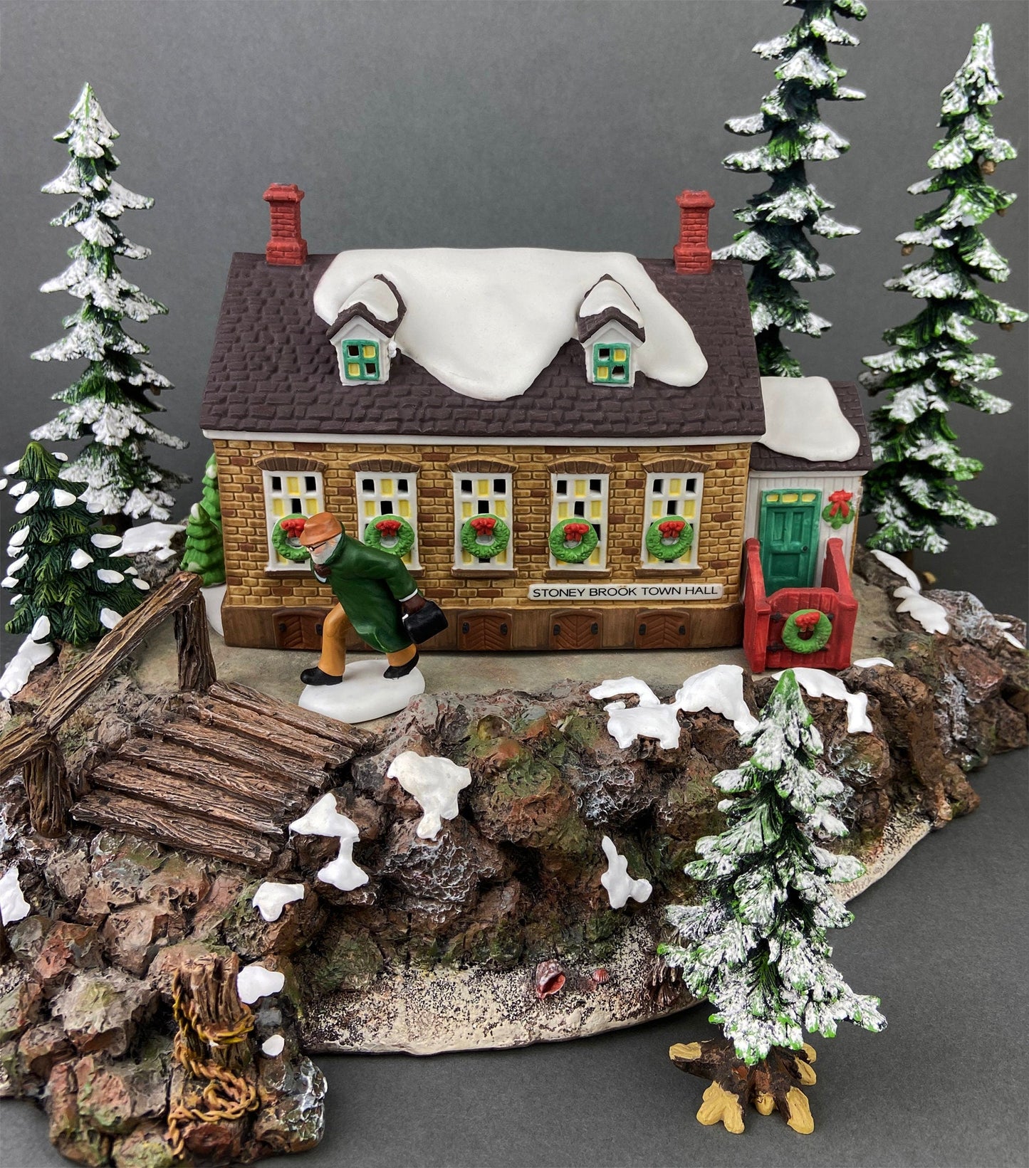 Christmas Village Accessories by Department 56.  Town Square Gazebo with Intricate Detail.