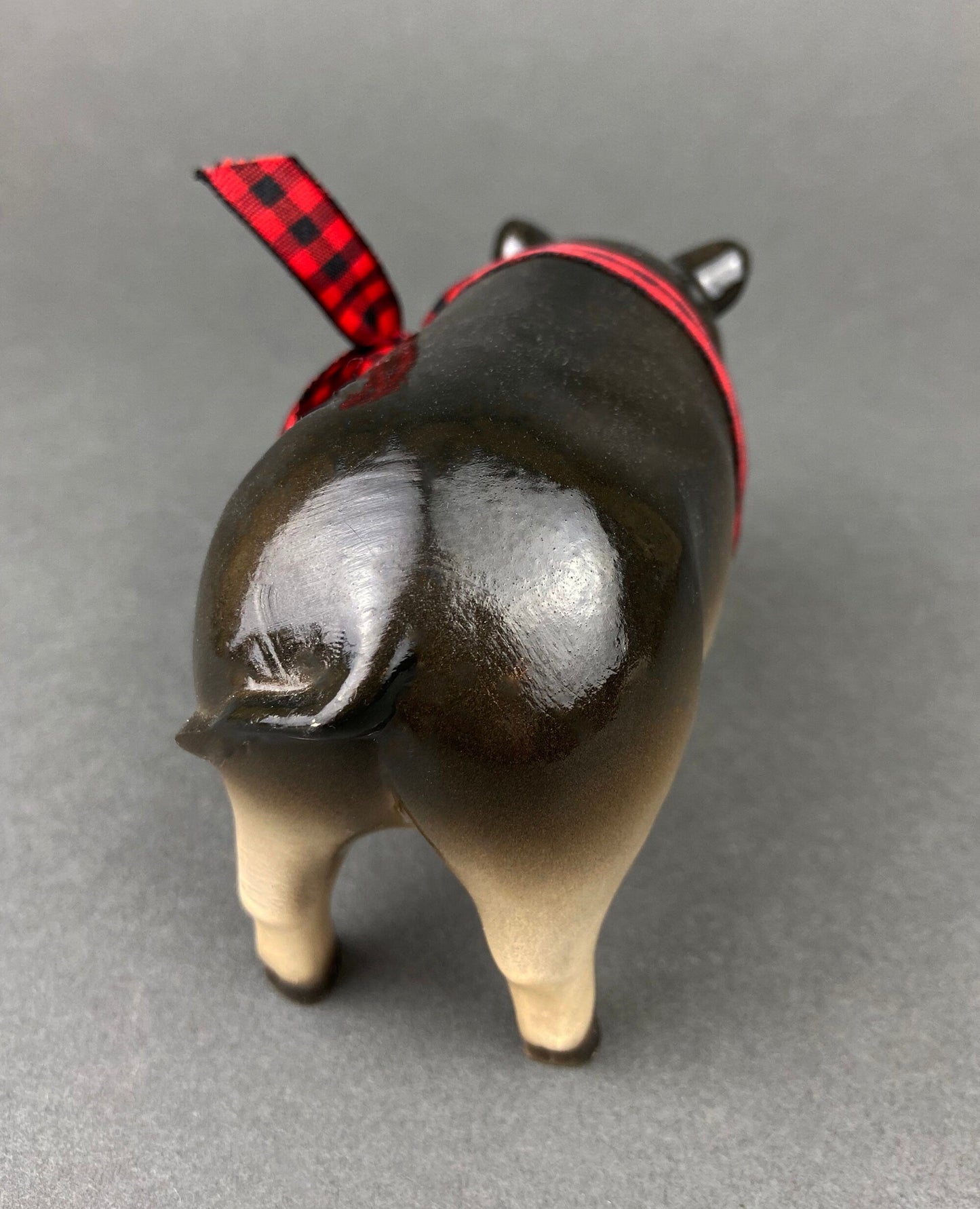 Luck Pigs Figurines.  New Year Gift of Cute Piggy with Bow for Good Luck/Year.  Gift for Pig Lovers/Collectors.