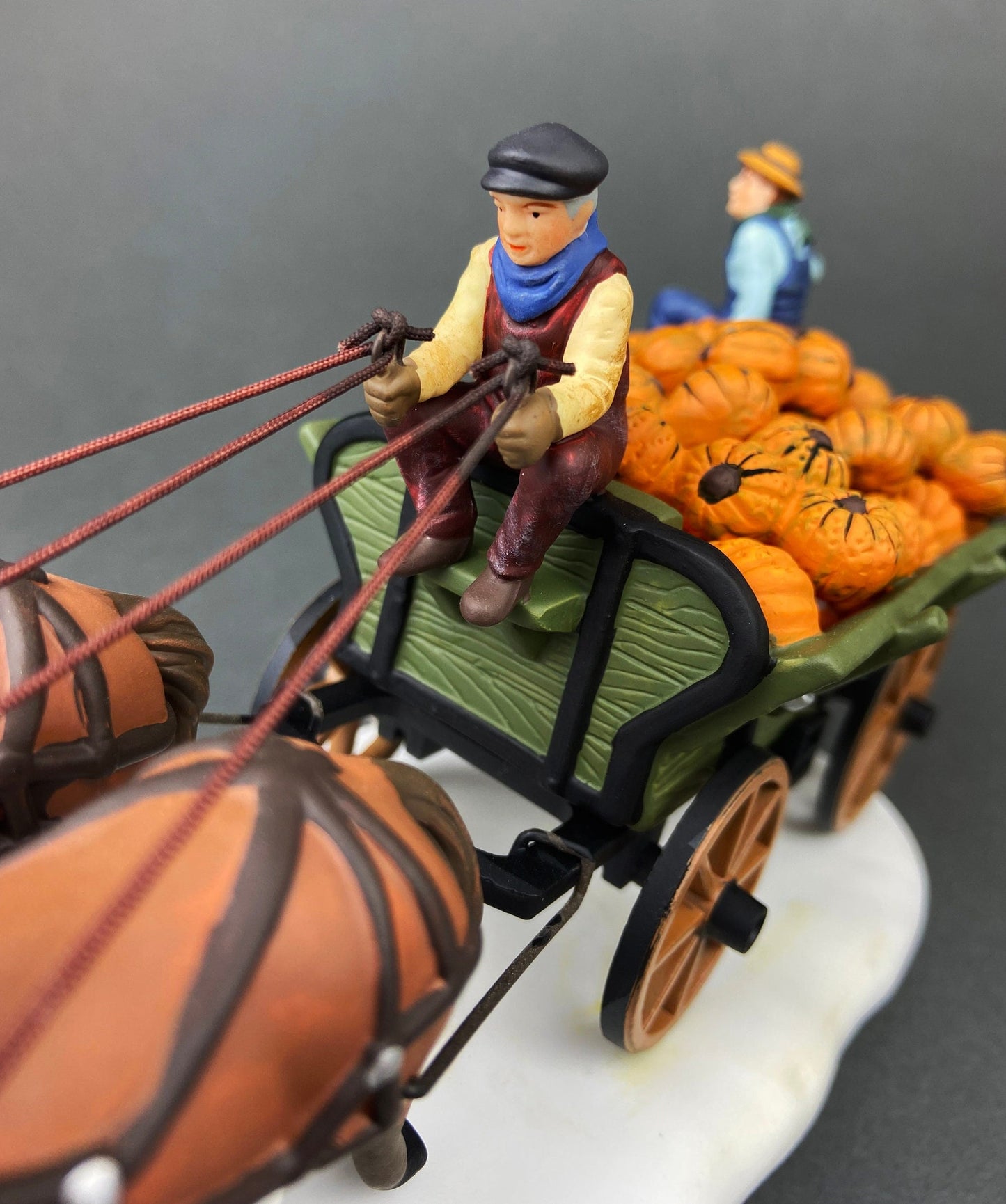 Haunted Porcelain Pumpkin House. Hand-Painted Illuminated Village Accessory. Fall/Thanksgiving/Halloween Celebration. Kids Room Decor.