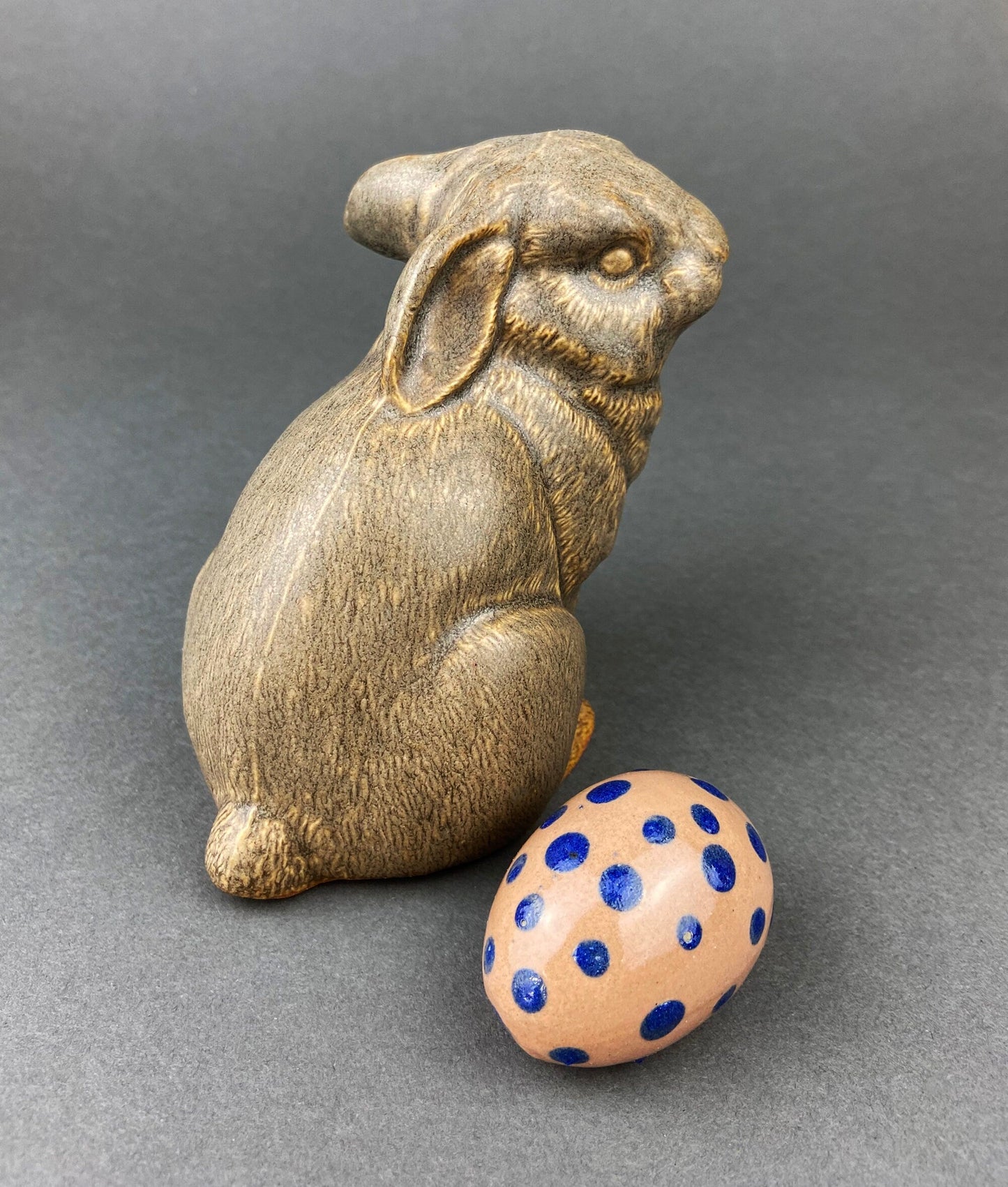 Rabbit/Bunny Figurine.  Beige Ceramic Bunny.  Easter/Spring Celebration. Gift Idea for holidays.